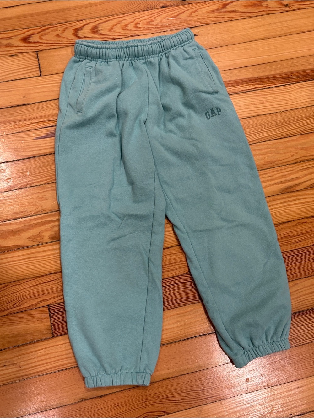 GAP Kids Light Mint Green Fleece Joggers